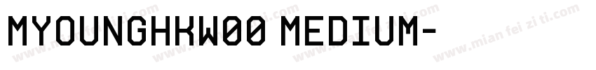 MYoungHKW00 Medium字体转换